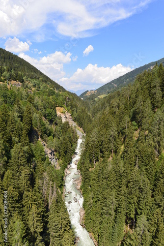 Die wilde Rhone im Rhonetal - Kanton Wallis  photo