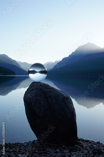 Crystal Ball near lake