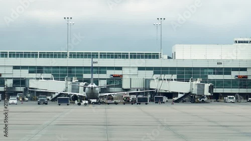 Parked Airport Plane