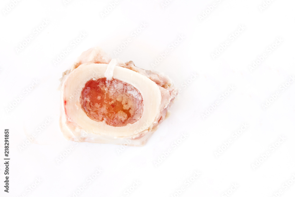 Bone for Beef Bone Broth isolated on a white background Bone for Beef Bone Broth isolated on a white background