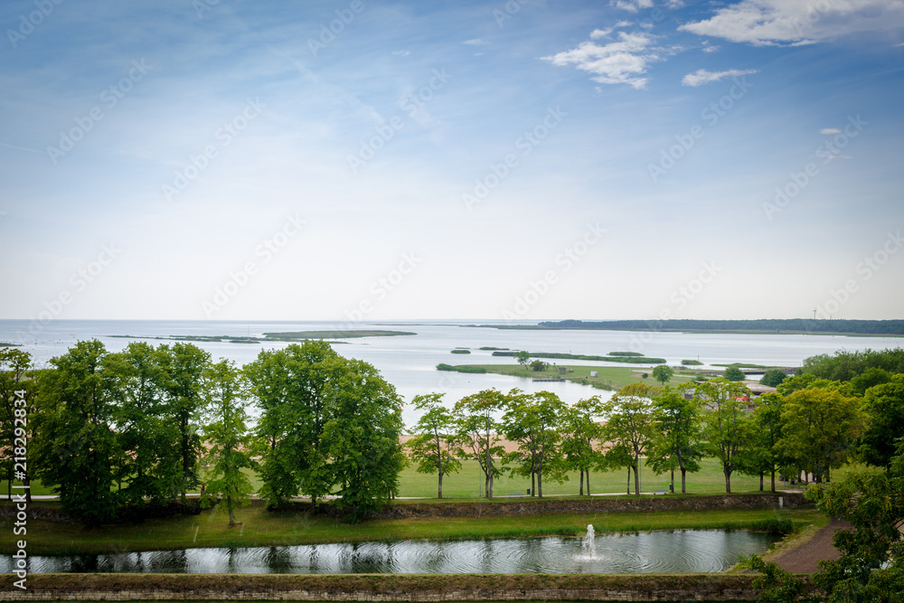View of beautifull see landscape in Saaremaa, Estonia