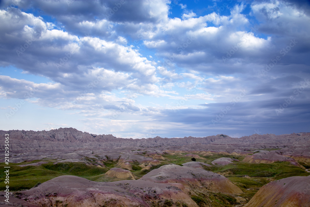 Obraz premium Yellow Mounds, Badlands National Park, South Dakota