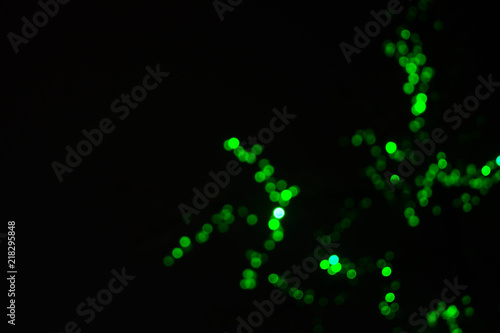 Abstract blurred bokeh background at night
