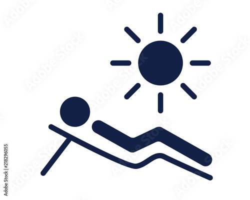 sunbathe glyph icon , designed for web and app