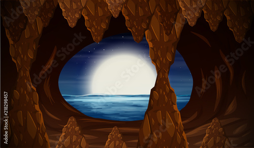 Cavern with ocean entrance