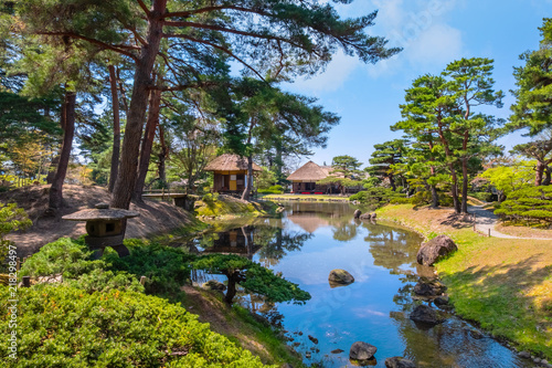 Oyakuen medicinal herb garden in Aizuwakamatsu, Japan