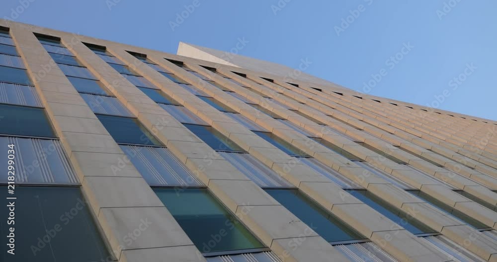 4k Office Hospital Building Exterior Low Angle Day 4k Office Hospital Building Exterior Low Angle Day