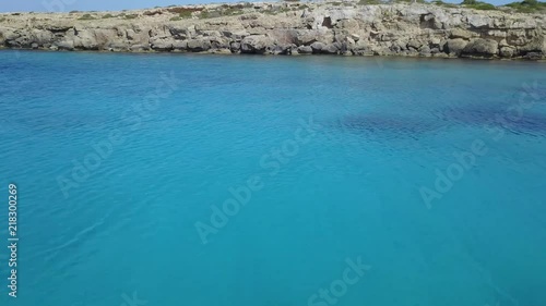 Flying a drone over the sea in Cyprus photo