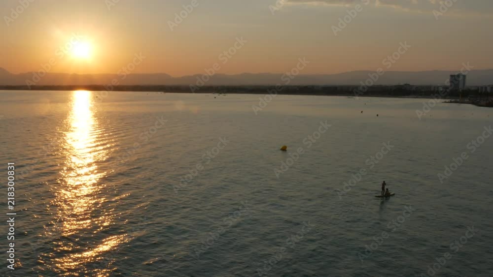 Beautiful sunset above the Mediterranean sea Beautiful sunset above the Mediterranean sea
