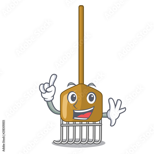 Finger Garden tools and supplies for soil treatment character