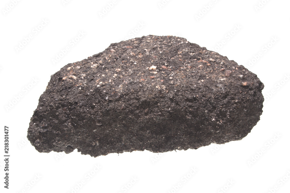 Fototapeta premium asphalt isolated on white background