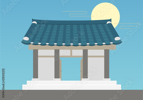 Korean traditional house.