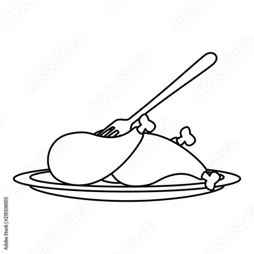 delicious chicken thighs icon