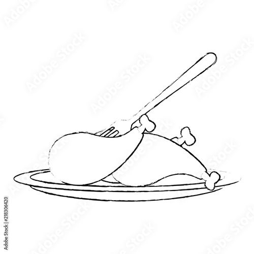delicious chicken thighs icon