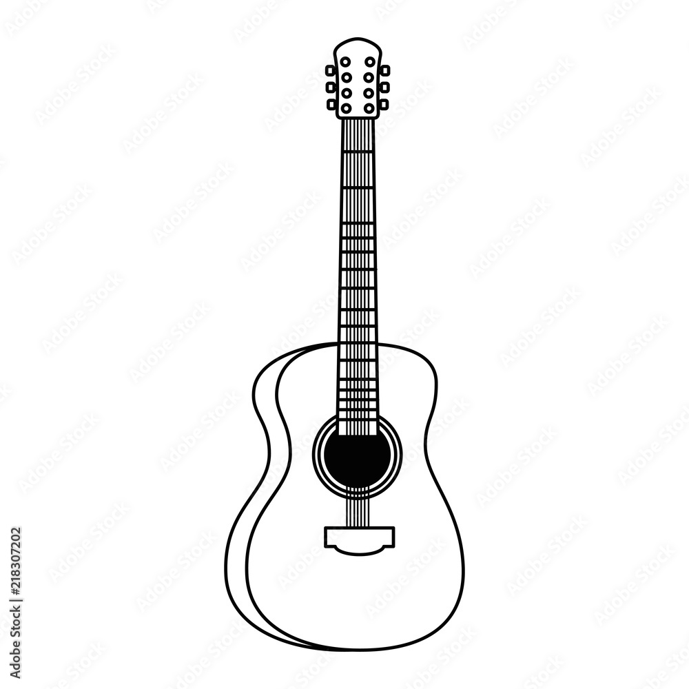 Fototapeta premium acoustic guitar musical instrument