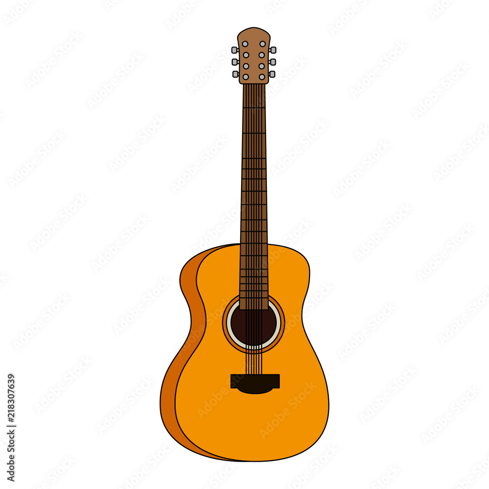 Obraz premium acoustic guitar musical instrument