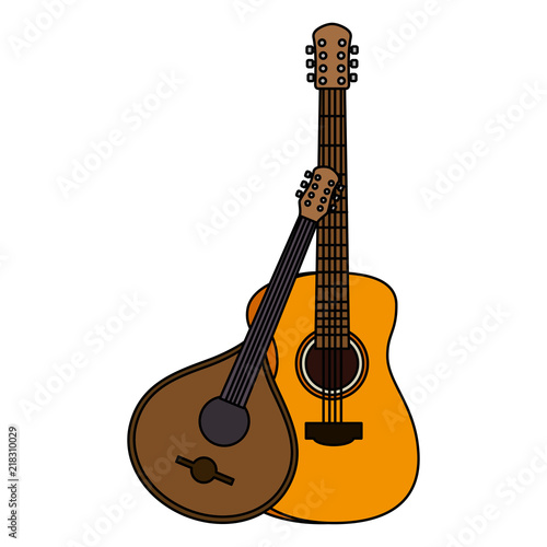 acoustic and fado guitar musical instruments