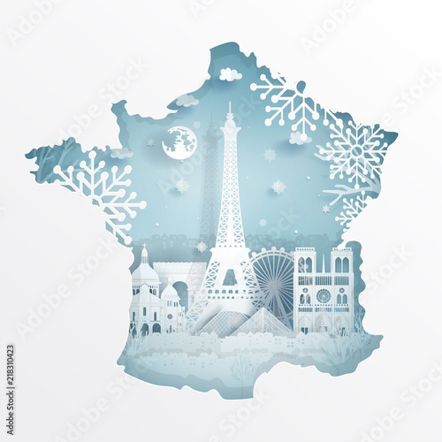 17.7.2018 paris map winter
