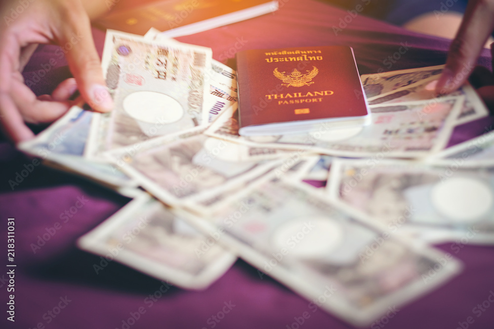 Thai personal passport for tourist go to japan. prepare Japanese ...