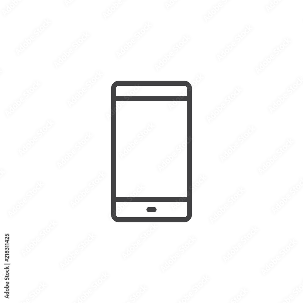 outline gradient style mobile phone icon 28041563 PNG