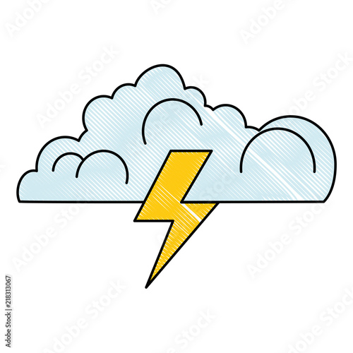 cloud with thunder ray