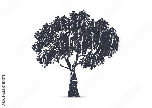 Silhouette tree illustration