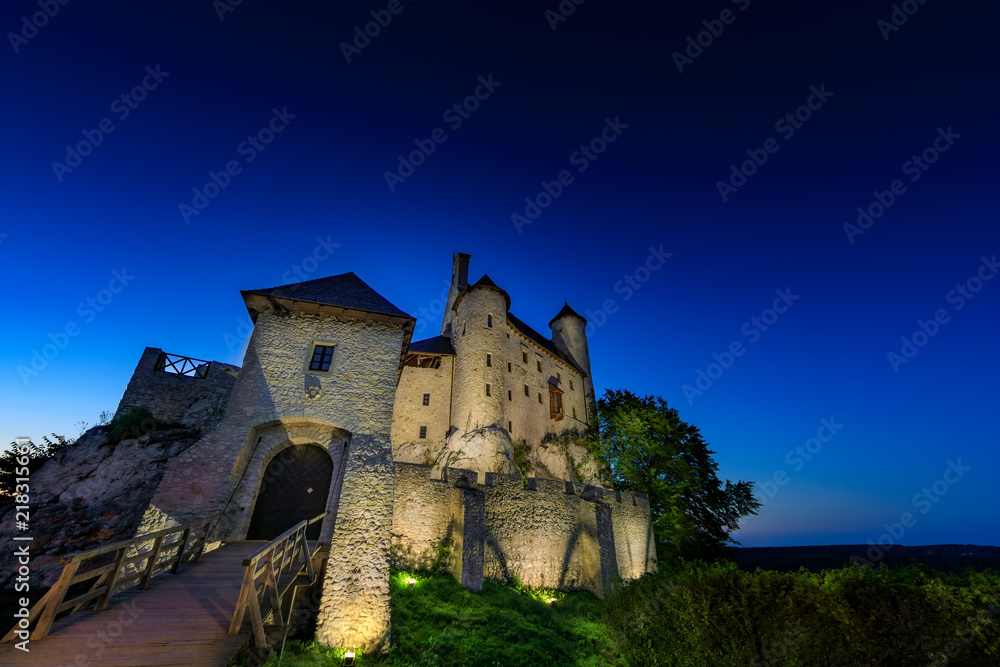 Mediaeval castle in Poland Mediaeval castle in Poland