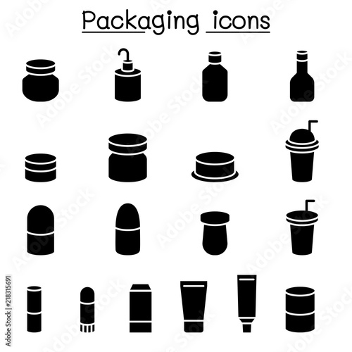 Packaging icon set