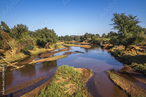 Luvuvhu river in Pafuri  Kruger National park  South Africa