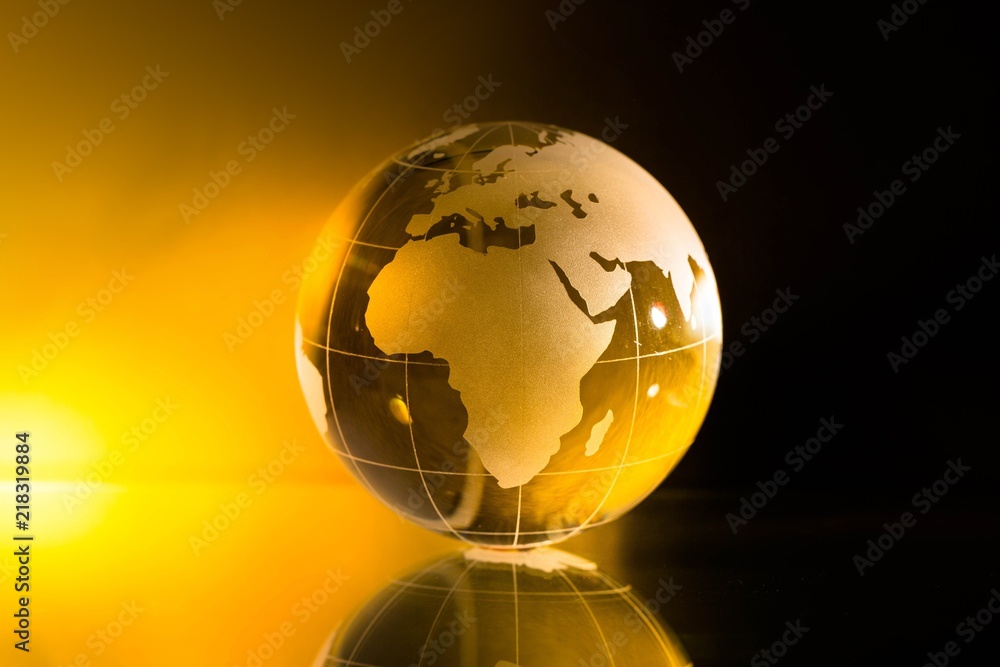 Glass Yellow Globe