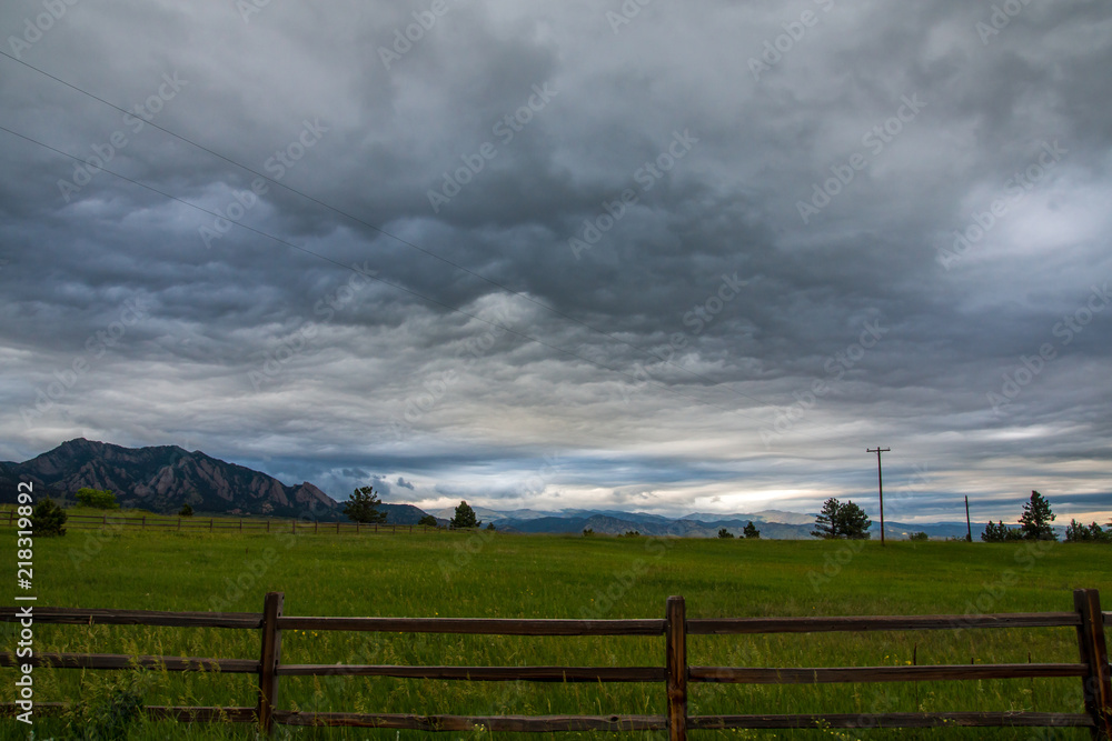 Dramatic Clouds over Boulder, Colorado