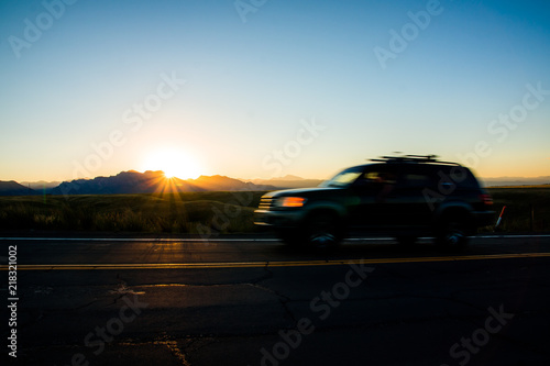 Sunset drive in Colorado © EG Images