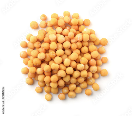 Top view of dried peas
