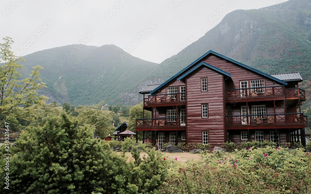 Obraz premium Flåm-Bergen