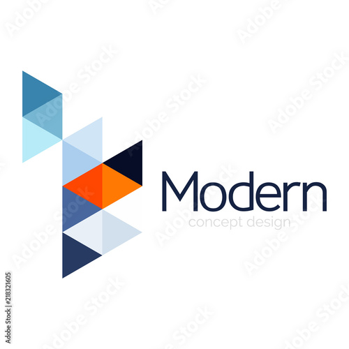 Free Download Triangle shape design abstract business logo icon design. Company logotype branding emblem idea - GFXLoad