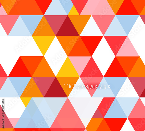 Multicolored triangles abstract background  mosaic tiles concept