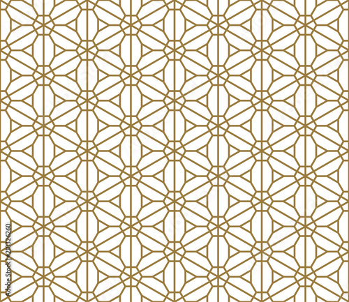 Seamless pattern based on Japanese ornament Kumiko