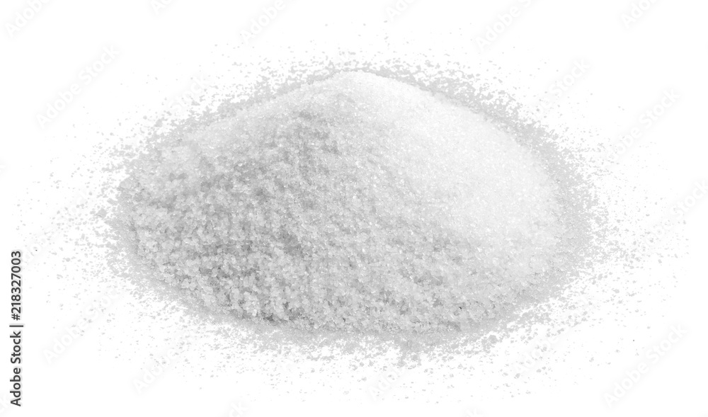 Heap of salt isolated on white background Heap of salt isolated on white background