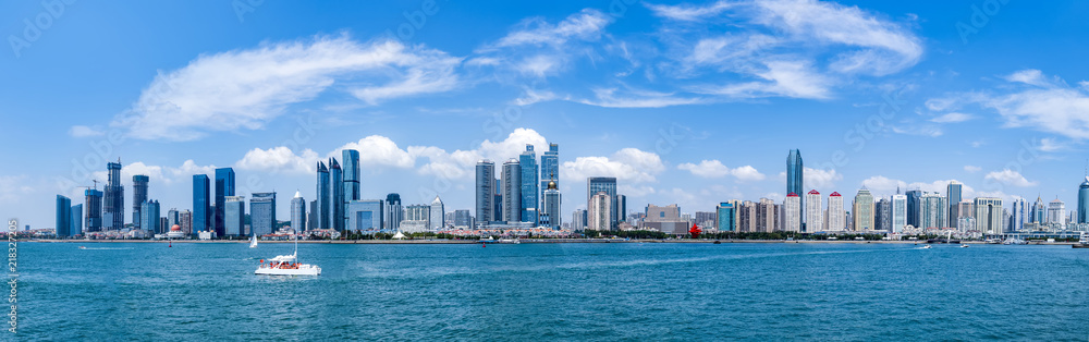 Qingdao modern urban scenery coastline