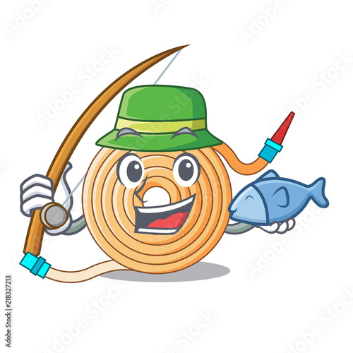 Fishing water hose to extinguish the fire