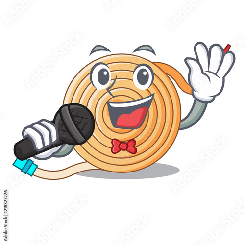 Singing water hose to extinguish the fire