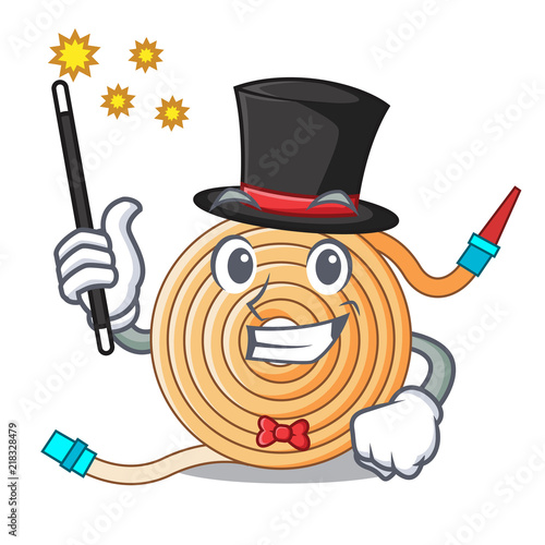Magician the water hose mascot