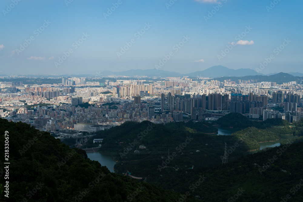 Looking at Shenzhen from a height