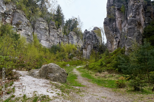 sandstone rocks - Prachovske skaly (Prachov Rocks) photo