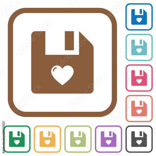 Favorite file simple icons