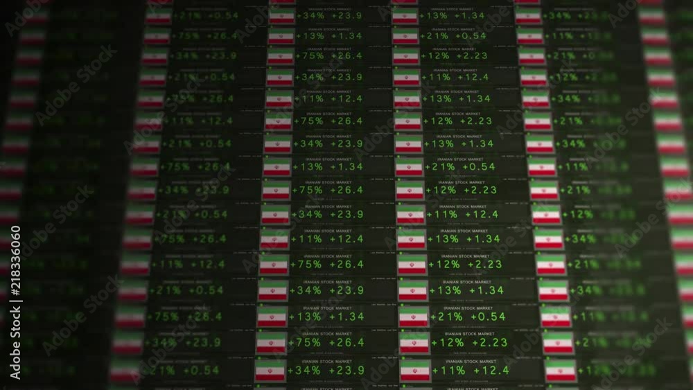 Stock Market Ticker of a thriving economy - Iran version Stock Market Ticker of a thriving economy - Iran version