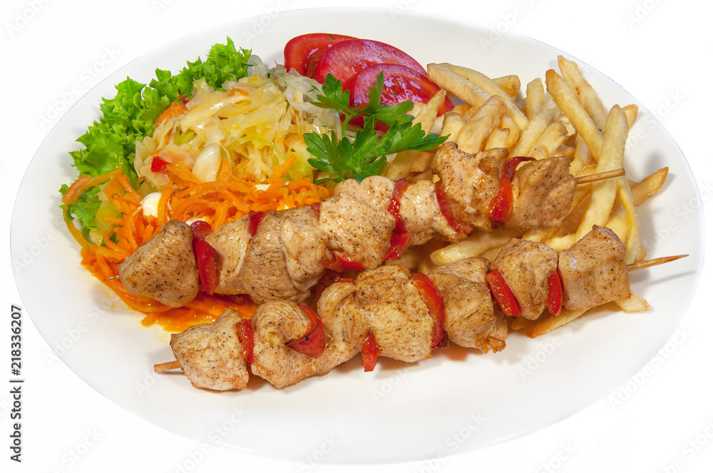 second course in the restaurant, fast food, food, healthy food
