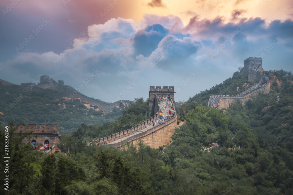 View of the great Chinese wall