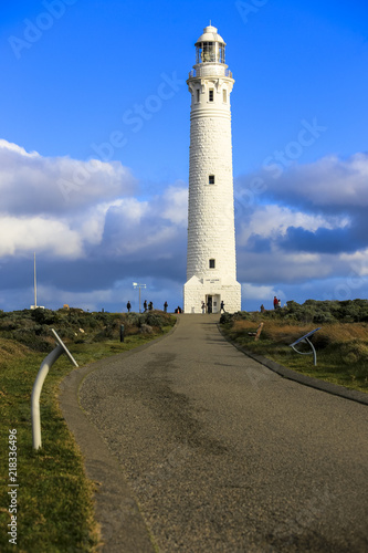 Cape Leeuwin lighthouse building against blue sky attraction at western australia