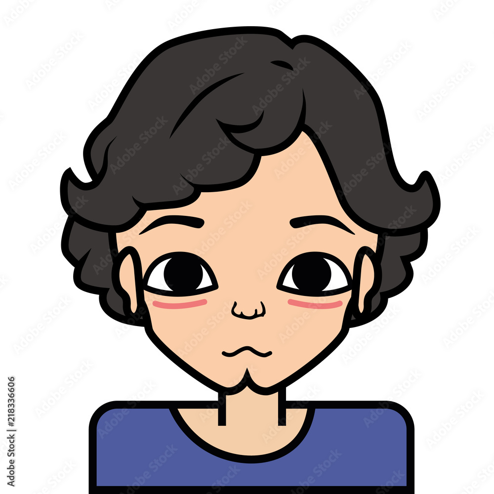 portrait icon, face. on white background, vector portrait icon, face. on white background, vector